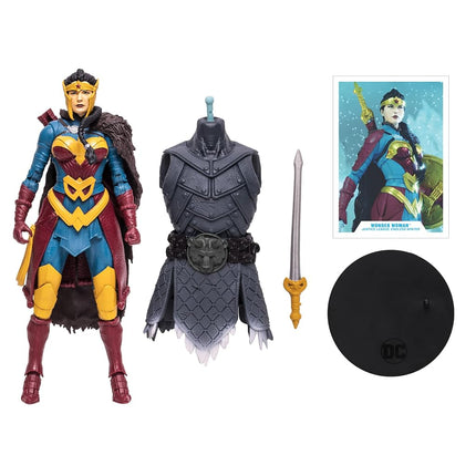 McFarlane Toys, 7-Inch DC Endless Winter Wonder Woman Action Figure with 22 Moving Parts, Collectible DC Figure with Unique Collectible Character Card – Ages 12+