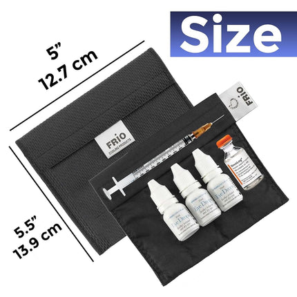 FRIO Extra Small Insulin Cooling Case - Eye Drop Holder - GLP-1 Pills Wallet - TSA Approved