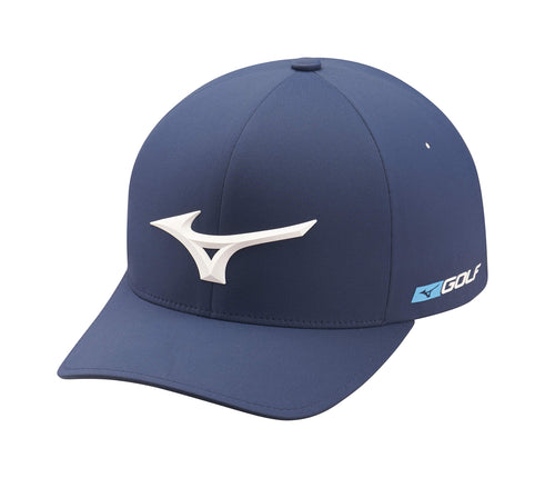 Mizuno Women's Tour Delta Fitted Hat, Navy, Small-