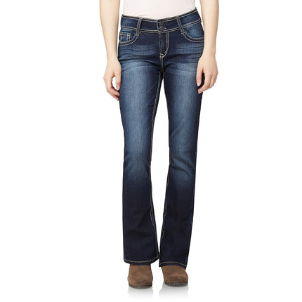 WallFlower Women's Instastretch Luscious Curvy Bootcut Jeans, Betsy, XXX-Small