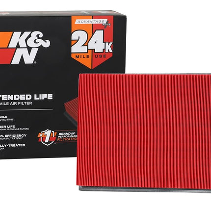 K&N Engine Air Filter: Extended Life 24,000 Mile Replacement Air Filter: Compatible with 2010-2019 Toyota/Lexus SUV V6/V8 (4runner, GX460, Land Cruiser, FJ Cruiser, Prado), KNX-2438