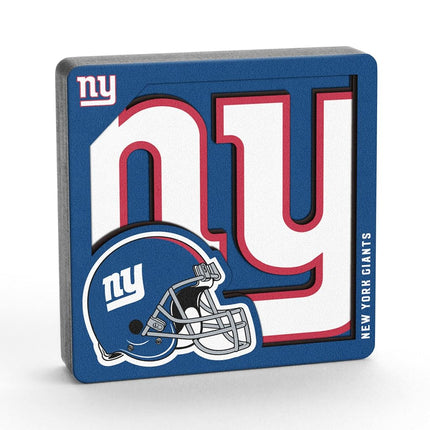 YouTheFan NFL New York Giants 3D Logo Series Magnets
