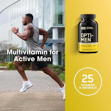 OPTIMUM NUTRITION Opti-Men, Mens Daily Multivitamin Supplement with Vitamins C, D, E, B12, 150 Count