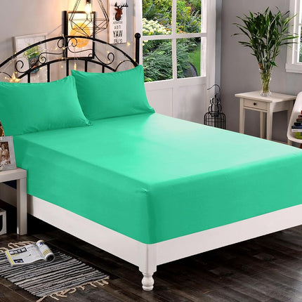 Elegant Comfort 1500 Premium Quality Fitted Sheet Ultra Soft 18-24 Inch Extra Deep Pocket - Single Fitted Sheet for High Mattress - Wrinkle Free with Smart Storage Pockets, Full, Paradise Teal