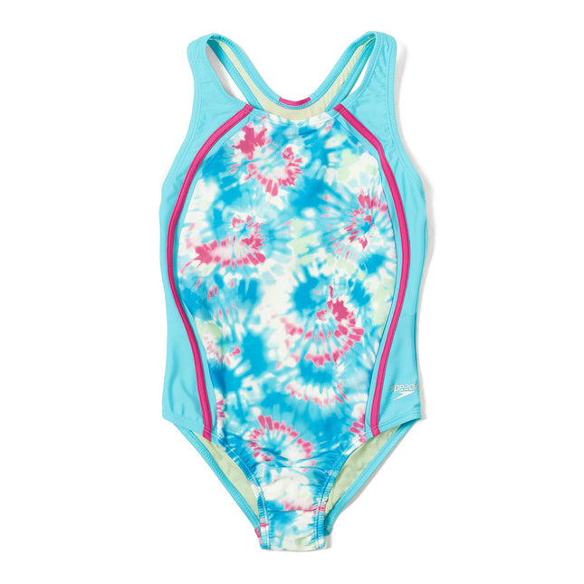Speedo Girls' Swimsuit One Piece Thick Strap Racer