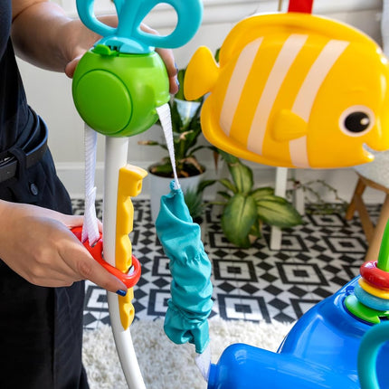Baby Einstein, Neptune's Ocean Discovery Activity Jumper & Bouncer, Play Centre with Removable Toys, Introduces Numbers and Colours, Languages, 4 Adjustable Heights, 360° Rotation, Ages 6 Months+