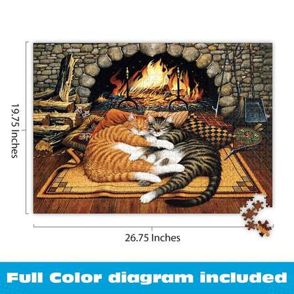Buffalo Games - Charles Wysocki - All Burned Out - 1000 Piece Jigsaw Puzzle for Adults -Challenging Puzzle Perfect for Game Nights - Finished Size is 26.75 x 19.75