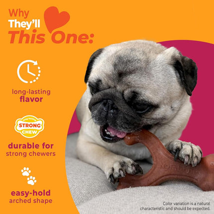 Nylabone Strong Chew Wishbone Dog Toy, Dog Toys for Aggressive Chewers