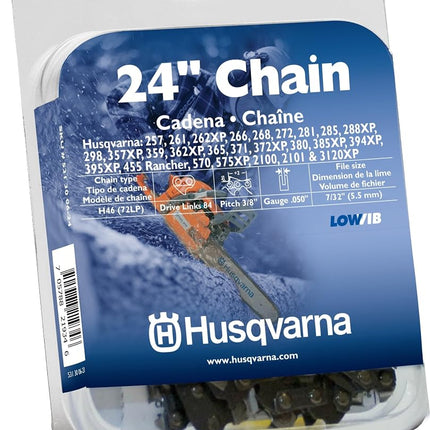 Husqvarna Chainsaw Chain 24-Inch .050 Gauge 3/8 Pi