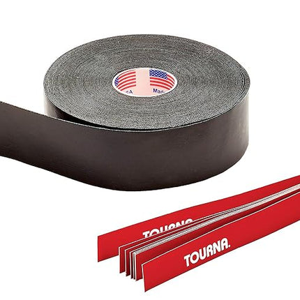 Tourna Mega Tac Extra Tacky Overgrip, Black, 10-Pack