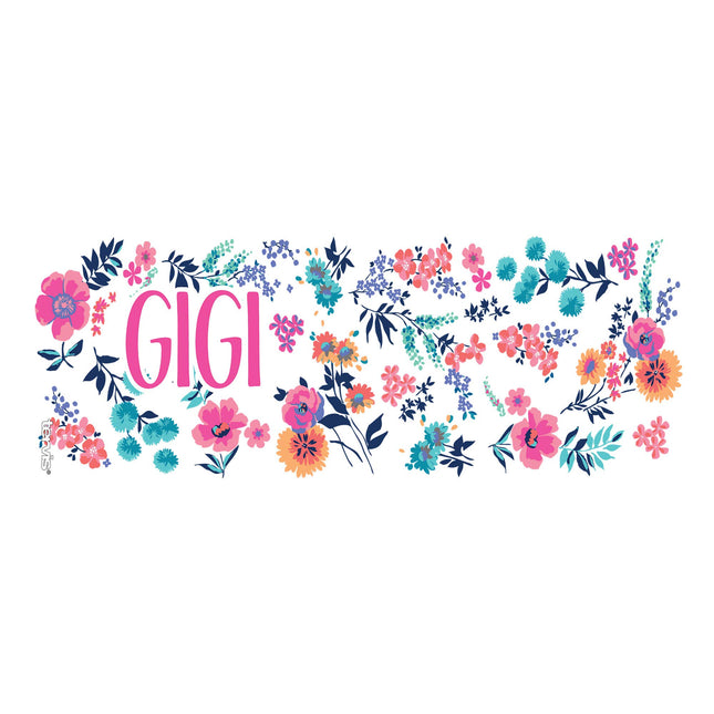 Tervis Gobelet isotherme double paroi motif floral délicat pour la fête des mères, garde les boissons froides et chaudes, 473 ml, Gigi