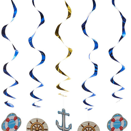 Beistle 57578 5-Pack Cruise Ship Whirls, 3-Feet 4-Inch