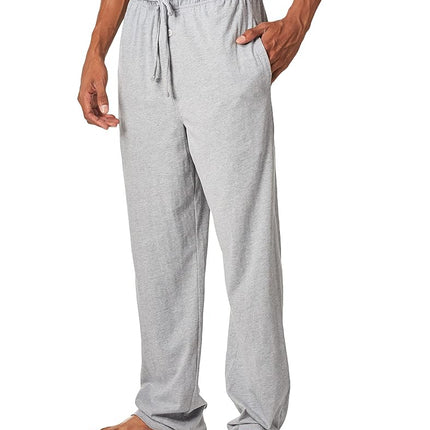 Fruit of the Loom Men's Extended Sizes Jersey Knit Sleep Pant (1 & 2 Packs), Light Grey Heather (1-Pack), 3X-Large Tall