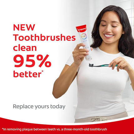 Colgate Total Active Prevention Whitening Toothbrush, Soft Toothbrush (2 Pack)