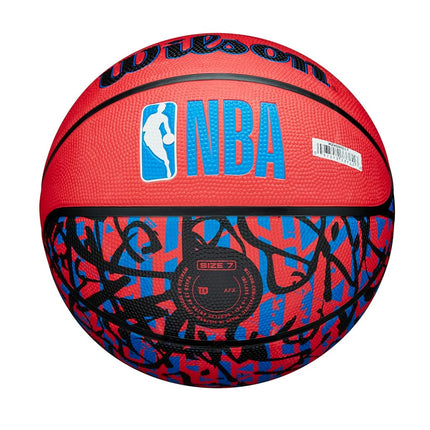 WILSON NBA Team Graffiti Basketball - Philadelphia 76ers, Size 7-29.5"