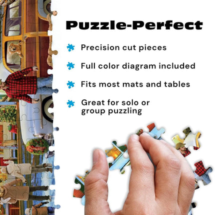 Buffalo Games - Greg Giordano - General Store at Christmas - 500 Piece Jigsaw Puzzle for Adults Challenging Puzzle Perfect for Game Nights - Finished Puzzle Size is 21.25 x 15.00
