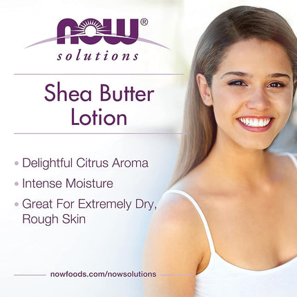 NOW Solutions, Shea Butter, Skin Emollient, Seals in Moisture for Dry Rough Skin, 16-Ounce