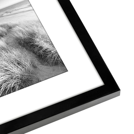 Americanflat 8x10 Photo Frame with Polished Plexi Cover - Set of 5 - Use as 7x5 Photo Frames with Mount or 10x8 Without Mount for Tabletop and Gallery Wall Display - Black
