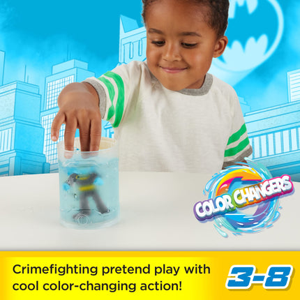 Fisher-Price Imaginext DC Super Friends Batman Toys, Color Changers Figure Set, Batman & Mr. Freeze for Preschool Kids Ages 3+ Years