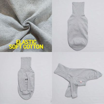 D Doggy Star Italian Greyhound Clothes Flexible T Shirts Whippet for Dogs (XL,Solid Grey)