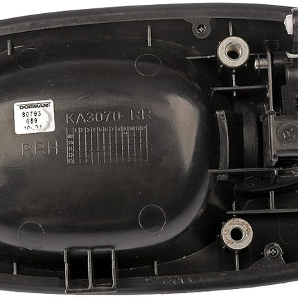 Manija de puerta exterior deslizante lateral del lado del pasajero Dorman 80793, compatible con modelos selectos de Kia, negro liso
