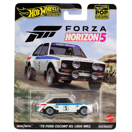 Hot Wheels Premium Pop Culture Forza Horizon 5 '78 Ford Escort RS 1800 MK2 1:64 Scale Diecast Vehicle