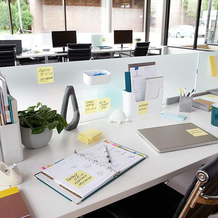 Post-it Super Sticky Notes, 3x3 in, 6 Pads, 2X The Sticking Power, Canary Yellow (654-6SSCY)