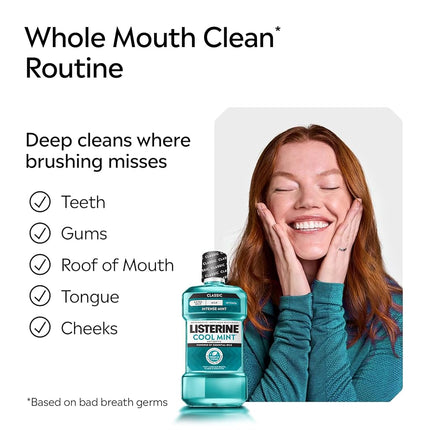 Listerine Antiseptic Mouthwash, Cool Mint, 1.5 L