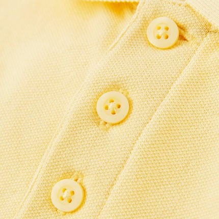 Gymboree Boys and Toddler Short Sleeve Polo Shirt, Light Yellow 3-Pack, 5T