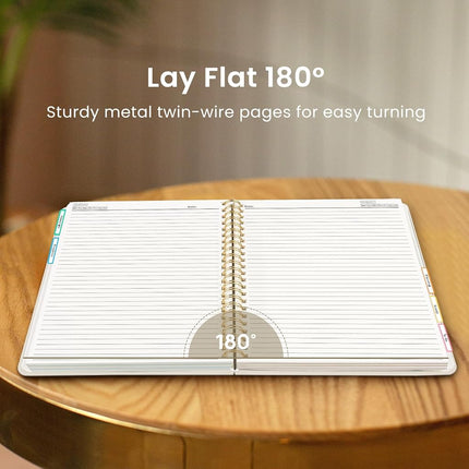 Taja Spiral Notebooks for Work 5 Subject Notebook with Removable Dividers