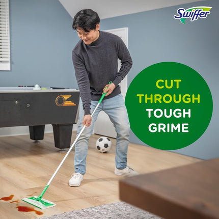 Paños de mopa húmedos Swiffer Sweeper, limpiador de suelos multisuperficie con aroma original Gain, 24 unidades