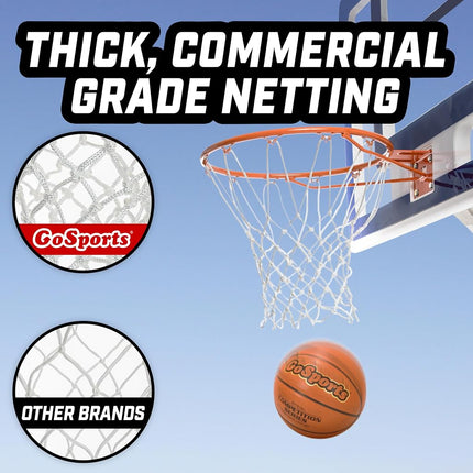 GoSports Regulation 18 Inch Steel Basketball Rim-Use for Replacement or Garage Mount