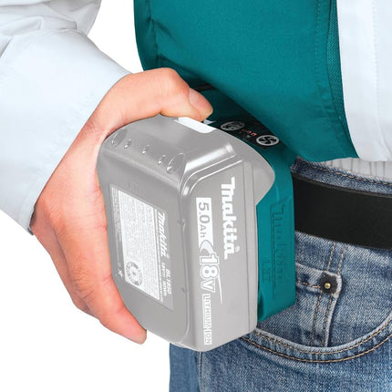 Makita DFJ201ZXL Chaqueta con ventilador inalámbrica LXT de 18 V, extragrande (solo chaqueta)