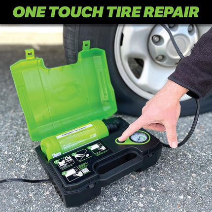 Slime 50159 Flat Tire Repair Kit, Smart Spair Ultra All-in-One Solution Repairs & Inflates, Truck/SUV, 15 Minute Fix