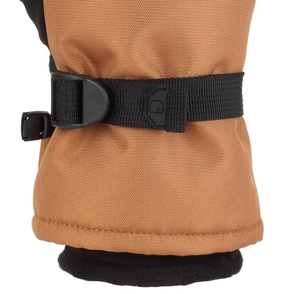 Carhartt Men's Wp Waterproof Insulated Mitt Cold Weather Gloves, Brown/Black, L UK