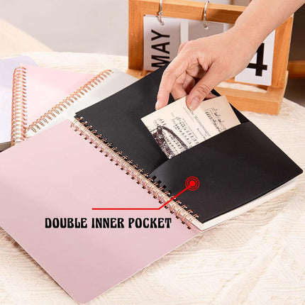 MGGAO A5 Spiral Notebooks, 5 Pack Lined Journal Notebook