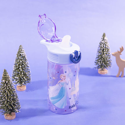 Zak Designs Disney Frozen Sage 16oz Leak-Proof Straw Kids Water Bottle