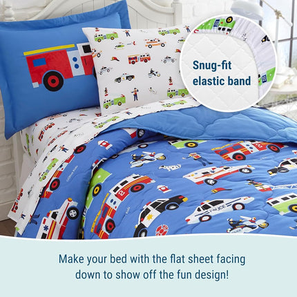 Wildkin Olive Kids Heroes 5-Piece Bed in A Bag-Twin