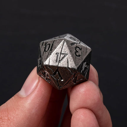 Metal Dice for DND - Ancient Cracked Pharaoh Ruins – Iron