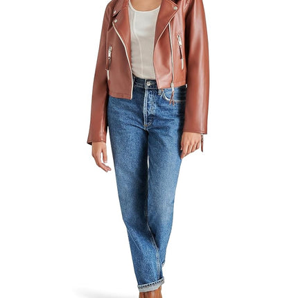 Steve Madden Apparel Women's VINKA Jacket, Cognac, Cognac, M