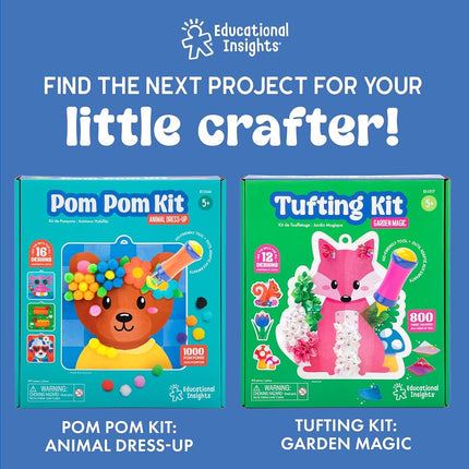 Educational Insights Jumbo Gem Kit - Arts and Crafts for Kids, Toddler Art Supplies, Mess Free Coloring, Toddler DIY Sensory Activity, Gift for Girls and Boys Ages 5+