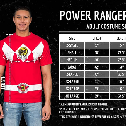 Power Rangers Black Costume T-Shirt(Black,Small)