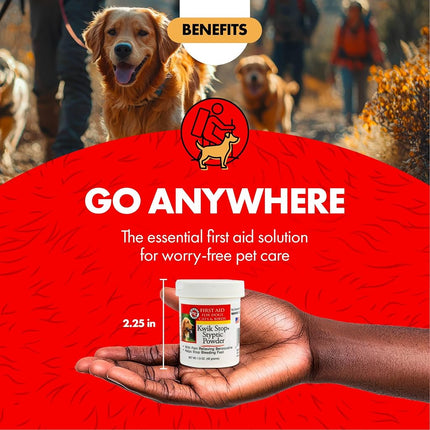 Miracle Care Kwik Stop Styptic Powder for Dogs, Cats, and Birds, 1.5 Ounce