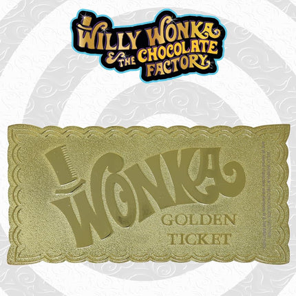 FANATTIK WILLY WONKA AND THE CHOCOLATE FACTORY - Collector's Edition Replica Golden Ticket