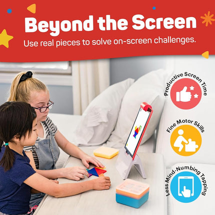 Osmo - Genius Starter Kit for Fire Tablet + Family Game Night - 7 Educational Learning Games for Spelling, Math & more - Ages 6-10 - STEM Toy (Osmo Fire Tablet Base Included - Amazon Exclusive)