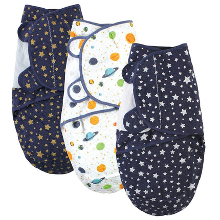 Hudson Baby Unisex Baby Quilted Cotton Swaddle Wra