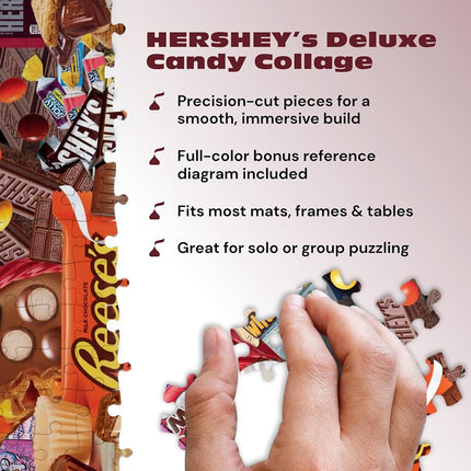 Buffalo Games - Hershey - Hershey Deluxe Collage - 2000 Piece Jigsaw Puzzle for Adults Challenging Puzzle Perfect for Game Nights - Finished Puzzle Size is 38.50 x 26.50