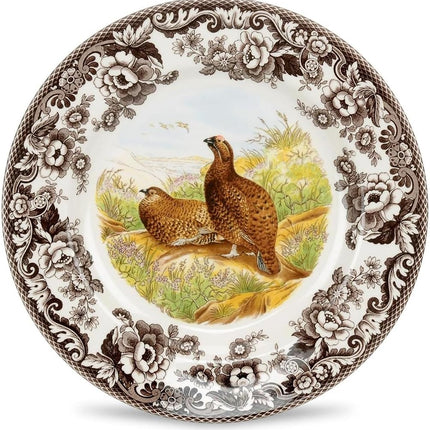 Spode Woodland Red Grouse Dinner Plate