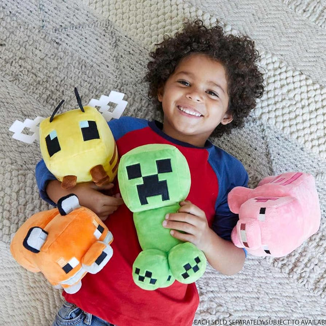 Mattel Minecraft Basic Plush Character Soft Dolls, Video Game-Inspired Collectible Toy Gifts for Kids & Fans Ages 3 Years Old & Up, HBN40, Creeper