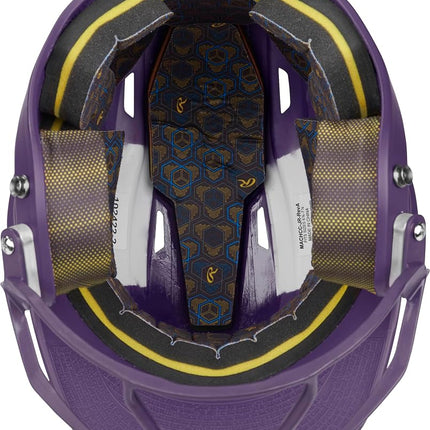 Rawlings Hi-Viz Batting Helmet Fastpitch Unisex Purple Junior Batting Helmet | 6 3/8"-7 1/8"